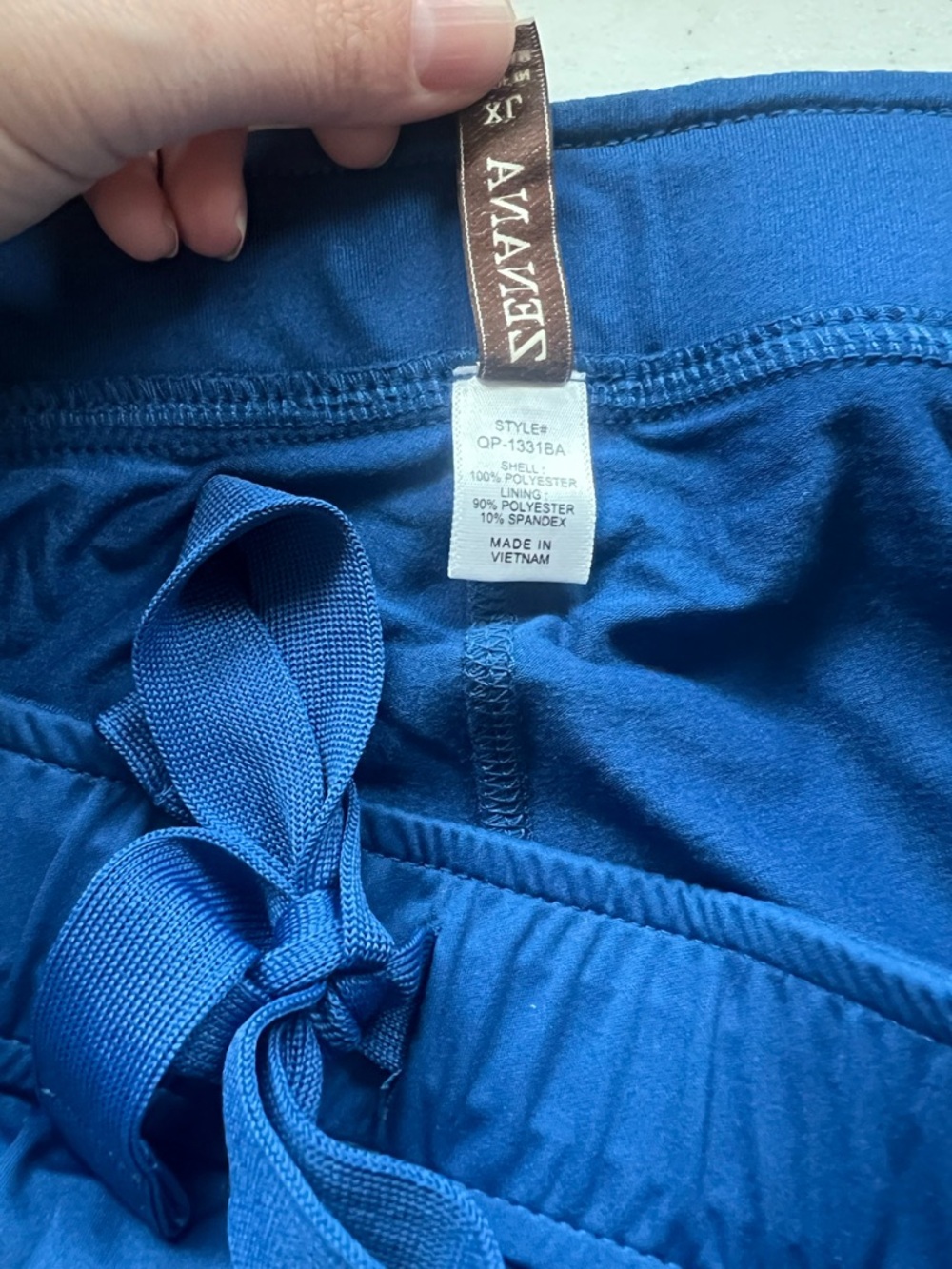Zenana Outfitters Blue Athletic Skort with Drawstring Waist - Picture 9 of 9